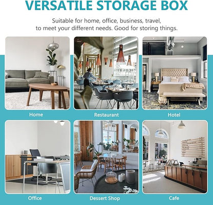 ERINGOGO Aluminum Briefcase - 11 Inch Hard Laptop Briefcases with Lock, Multifunctional Attache Case Black 37x28.5x7.5cm