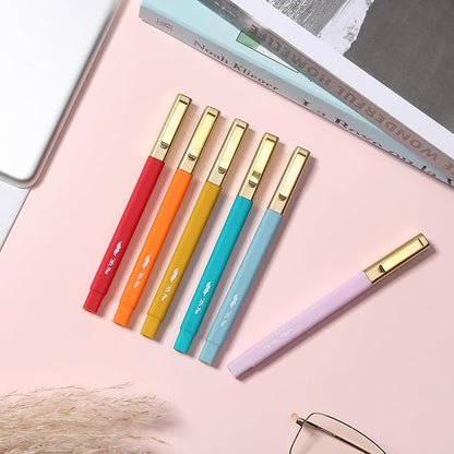 Mr. Pen- Aesthetic Highlighters and Pens No Bleed, 12 Pack, Assorted Color Bible Highlighters No Bleed, Black Ink Bible Pens, Highlighter Pens, No Bleed Highlighters for Bibles, Bible Pens