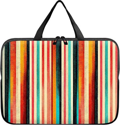 Universal Tablet Laptop Sleeve Case 10 inch, Colorful Vertical Stripes Slim Carrying Case Durable Handbag Travel Laptop Bag for 7 to 10-inch Laptops/Notebook/Kids Tablet/ipad/eBook Readers