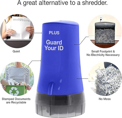 Guard Your ID Advanced Roller 2.0 Identity Theft Prevention Security Stamp Blue