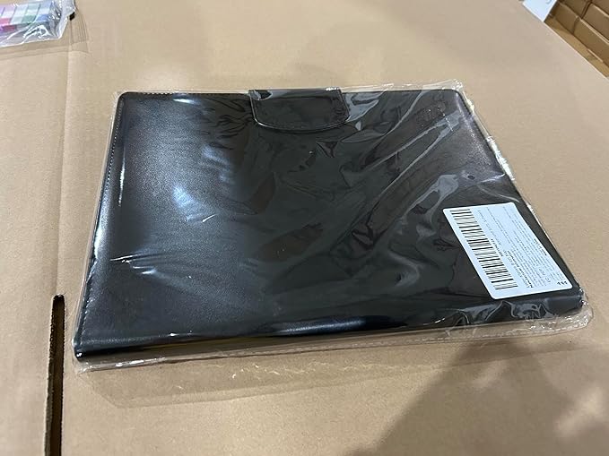 Padfolio Clipboard Folder, Leather Portfolio Organizer Binder with Magnetic Closure Cover for Interview Resume Office Conference, Business Portfolio Included Letter Sized Papers & Sticky Tabs & Pen