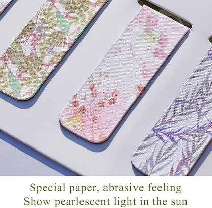 Chinco 10 Pieces Magnetic Bookmarks Magnet Page Markers Assorted Book Markers Set for Students Reading Gifts for Christmas(Cactus)