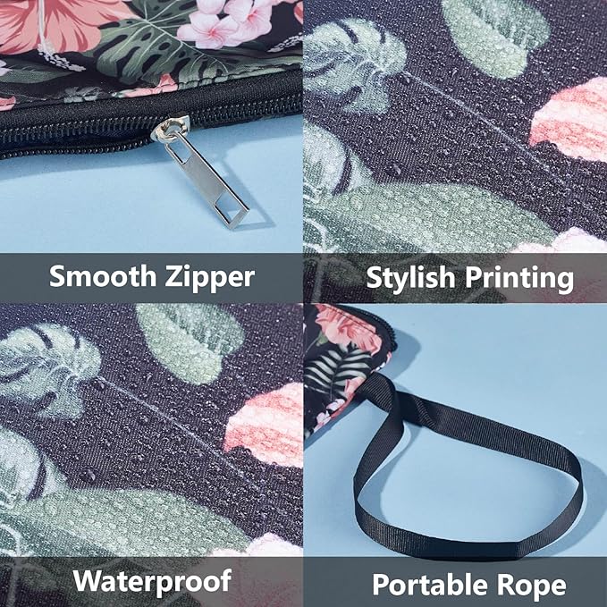 CRASPIRE Skeleton Book Sleeve Plant Book Protector Book Covers for Paperbacks Washable Fabric Cloth Book Cover with Zipper and Extra Sleeve Pocket for Book Lovers Classmate Gifts