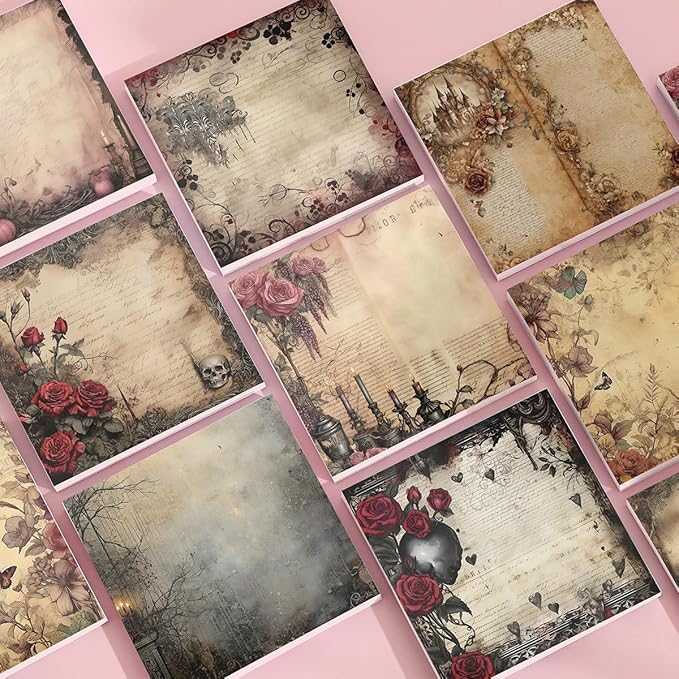 Post it Notes 3x3 Cute and Aesthetic Sticky Notes Planner Notepad - 450 Sheets - Desk Accessories for School, Office, and Home - Ideal Gifts for Teachers, Women, and Coworkers (Dark Rose)