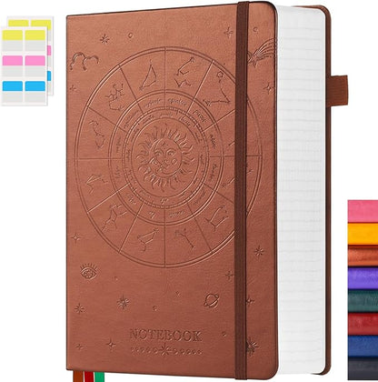 Notebook Journals for Writing Women/Men, 320 Pages Thick Daily Journal Notebooks with 100Gsm Lined Paper, B5 Hardcover Notebook College Ruled for Work School, Faux Leather, 7.1'' X 10'', Pearlescent