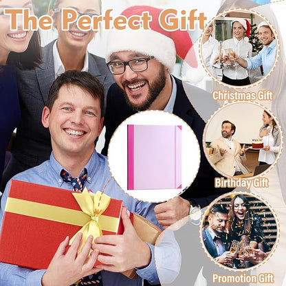 in Case I Go Missing Binder,The Folio Document Organizer,Lifebook Document Organizer with Labels,Suitable for Important Document,Emergency Binder,Life Binder,Passports,and Letters(Pink)