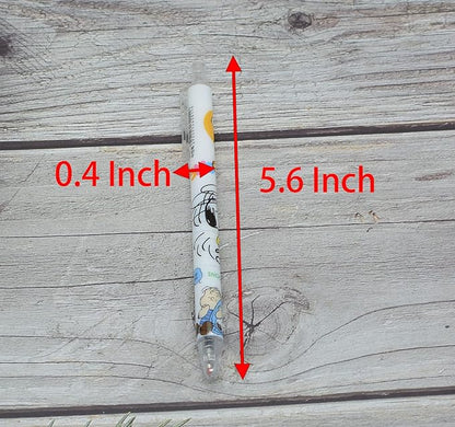 YIKANGHENG 50 Pcs Fine Point Cute Pens With a Pen Holder, 0.5mm 50 Different Random Styles Black Ink Kawaii Gel Pens for Office, Study, Gift and Home Supplies (50)