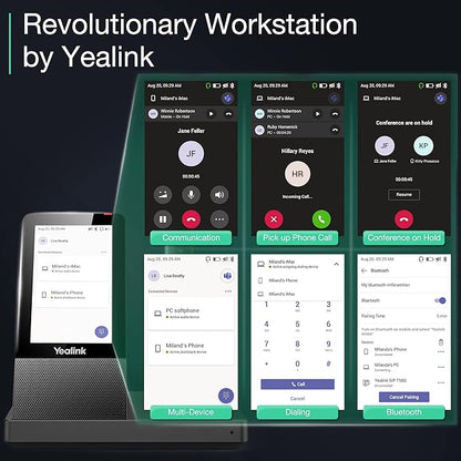 Yealink Wireless DECT Headset WH67,Office Single Ear (Mono) Bluetooth Headset to Desk Phone,Cell Phone and PC,Compatible with Zoom,RingCentral,8X8, Avaya,8H Talktime,394 ft Range
