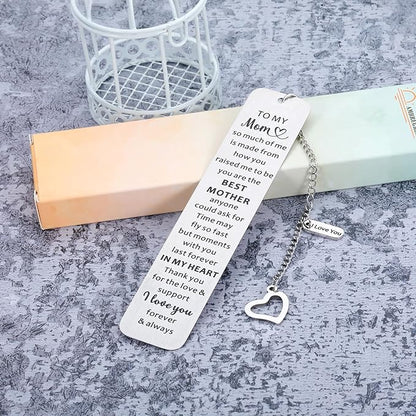 Gifts for Mom Bookmark Mother’s Day Gifts for Mom Mother Mommy Christmas Stocking Stuffers Gift for Mom Mother from Daughter Son Teens Boys Girls Birthday Mom Gifts for Book Lover Women I Love You Mom