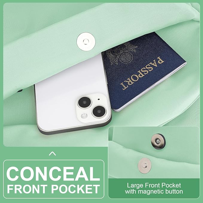 YGR Laptop Backpack for Women and Men, Waterproof Lightweight Travel Daily Rucksack Casual 15.6 inches Computer Bags for College, Green