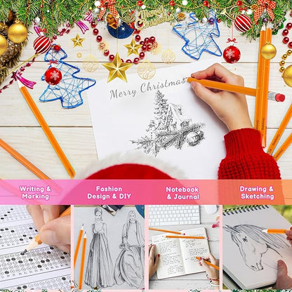 Easter Basket Stuffers, 50 Pack #2 Pencils, No 2 Pencils with Erasers, Bulk Graphite Pencils for School Teacher Accessories, Yellow Sharpened Pencils for Kids Students, HB Pencils for Birthday Gifts