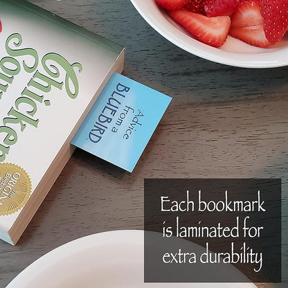 Advice from Nature 3 Bookmark Garden Delights Set, Laminated with Glossy Finish - Garden, Ladybug, Honey Bee (AMBM-GARDDLGHT)