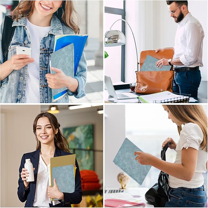 Portable Dry Erase Board,Portable White Board,Small Dry Erase Board,Foldable,Erasable,Repeatable,9.5 * 6.6 inches,for Office,Home,School,Study,Meeting(Cyan)