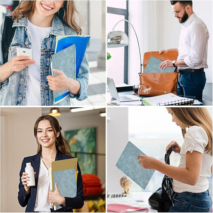 Portable Dry Erase Board,Portable White Board,Small Dry Erase Board,Foldable,Erasable,Repeatable,9.5 * 6.6 inches,for Office,Home,School,Study,Meeting(Cyan)