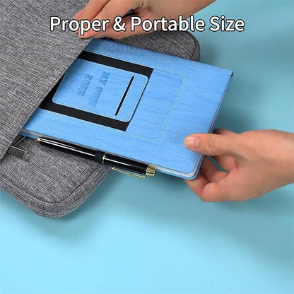 2025 Weekly and Monthly Planner with Pen: Jan 2025-Dec 2025, A5 size 8.5" x 5.75", Hard Cover Agenda Planner with Phone Holder, Card Holder and Pen Holder (Blue)