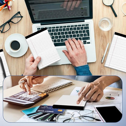 5" x 8" Note Pads 48 Pack of Legal Pads 30 Sheets Notepad College Ruled Small Writing Pads Perforated Pages Paper Pads 80GSM Heavyweight Paper Note Pads for Home, Office, or School