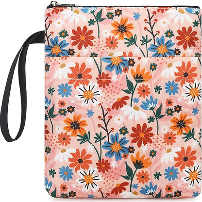 DSIUE Book Sleeve Book Protector Book Lovers Gifts Book Covers for Paperbacks with Zipper,11.4 X 9 Inch