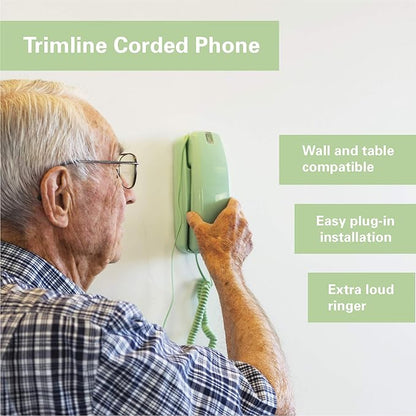 iSoHo Big Button Corded Phone for Seniors – Easy-to-Use Landline with Lighted Keypad, Ergonomic Handset & No Power Needed – Retro Home Phone for Elderly, Visually Impaired & Hard of Hearing