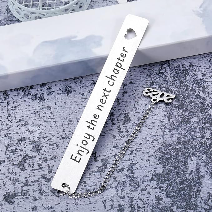 Retirement Gifts for Women Bookmark Farewell Gifts for Coworkers Colleague 2023 Graduation Gifts for Her Him College Inspirational Christmas Birthday Gifts for Teen Boys Girls Best Leaving Metal Gift