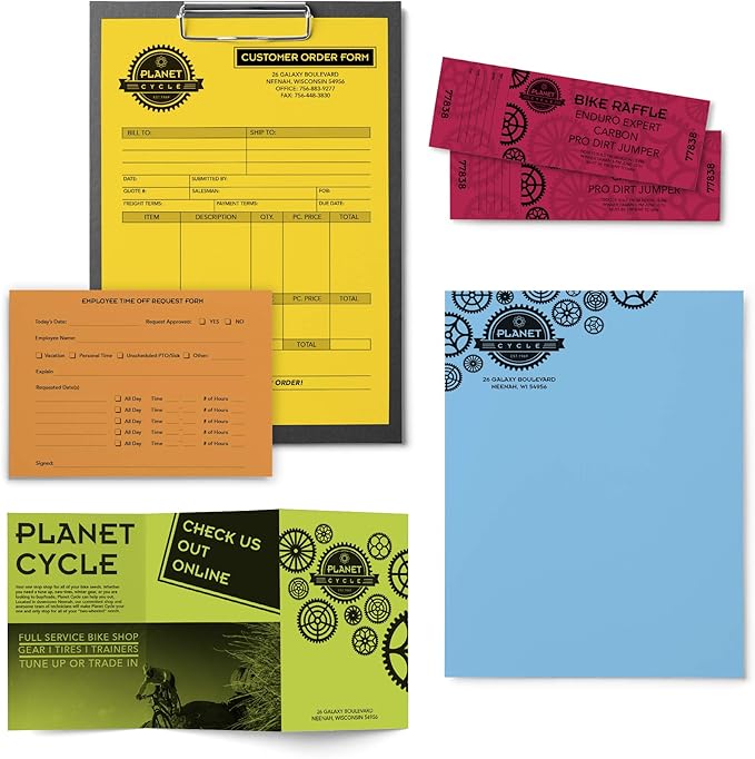 Astrobrights Mega Collection, Colored Paper,"Classic" 5-Color Assortment, 625 Sheets, 24 lb/89 gsm, 8.5" x 11" - MORE SHEETS! (91623)