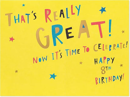 American Greetings 8th Birthday Card (Time to Celebrate)
