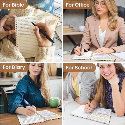 Lined Spiral Journal Notebook for Women, Pretty A5 College Ruled Hardcover Notebook for Work & Note Taking, Cute Aesthetic Journal for Writing, 140 Pages, Leopard