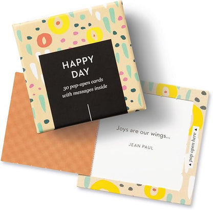 Compendium ThoughtFulls Pop-Open Cards — Happy Day — 30 Pop-Open Cards, Each with a Different Inspiring Message Inside