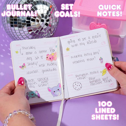 Hello Kitty Magnetic Journal, 100-Sheet Hello Kitty Notebook with Magnetic Closure, Cute School Supplies, Cute Stationery, Hello Kitty School Supplies, Kawaii Stationery, Hello Kitty Desk Accessories