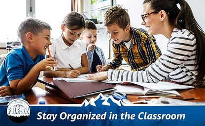 FILE-EZ Two-Pocket Folders, Dark Red Maroon Crimson Burgundy Color, 25-Pack, Textured Paper, Matte Finish, Letter Sheet Size (EZ-32559)