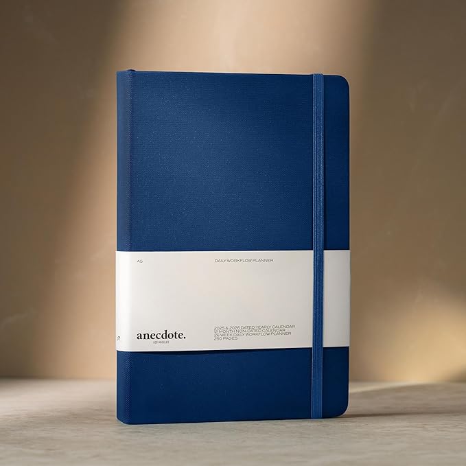 Anecdote 2026 Planner: A Monthly, Weekly & Daily Planner 2026 for Planning Your Success - A5 Size Hardcover Start Anytime and Achieve your Goals - Royal Blue