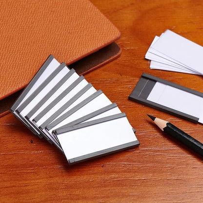 Eeoyu Magnetic Label Holders with Magnets Magnetic Data Card Holders with Clear Plastic Protectors for Metal Shelf, Whiteboard, Set of 30 (1 x 2 Inch)