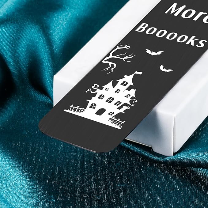 Halloween Gifts for Women Men Adults Halloween Boo Basket Stuffers for Women Kids Spooky Gifts for Women Halloween Bookmark Reading Gifts for Book Lovers Bookish Funny Horror Spooky Bookmark Christmas