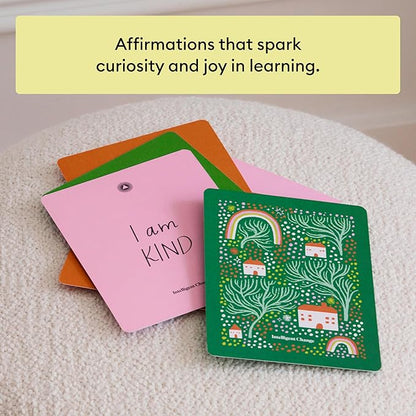 Intelligent Change 30 Positive Mindful Affirmation Cards for Kids with Display Stand - Perfect Gifts for Children & Teachers - Daily Inspiration for Self-Esteem & Positivity
