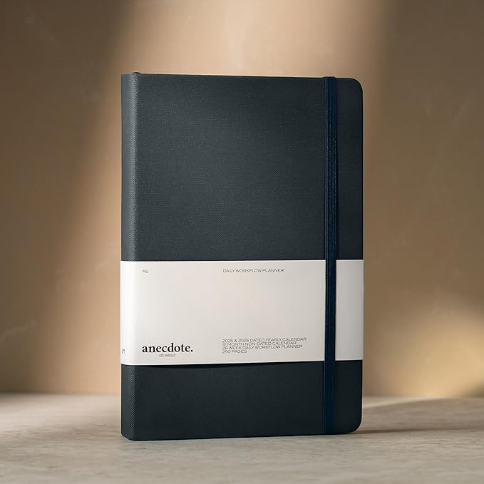 Anecdote 2026 Planner: A Monthly, Weekly & Daily Planner 2026 for Planning Your Success - A5 Size Hardcover Start Anytime and Achieve your Goals - Ink Blue