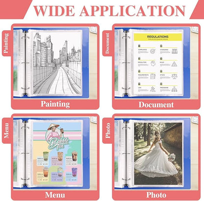500 Pack Sheet Protectors 8.5 x 11 inch Clear Page Protectors for 3 Ring Binder, Plastic Sleeves for Papers, Document