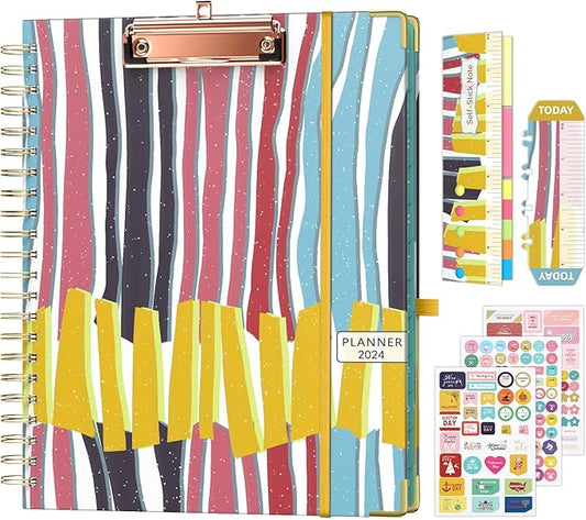 Weekly Planner Spiral Bound Jan. - Dec. 2024 Monthly Planners 2024-2025 8.5 x 11