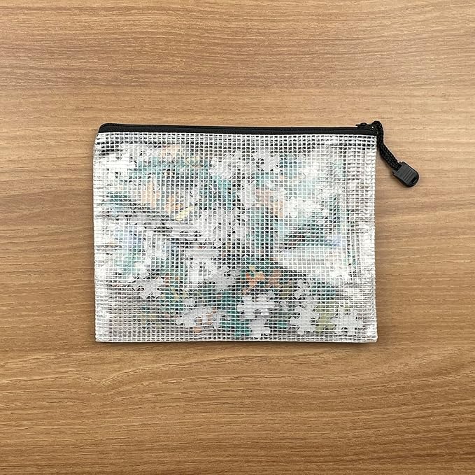 Oaimyy-A6(6"x 4.5"), Mesh Zipper Pouch Document Folders Bag Plastic Zip File Folders for School Office Supplies, Travel, Organizing Storage-Black,6 Pcs