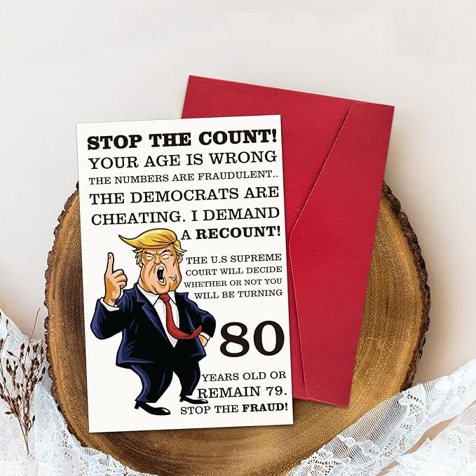 Ogeby Funny 80th Birthday Card, Hilarious 80 Years Old Birthday Card Gift for Friends, Dad, Mom, Husband, Wife, Brother, Sister