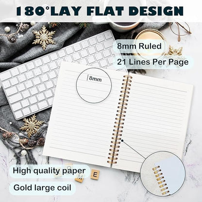 Boho Christian Notebook Journal, Christian Gifts for Women, Bible Notebooks for Note Taking, Bible Journaling Notebook, Jesus the Way the Truth the Life Hardcover Spiral Notebook 5.5x8.3 blue