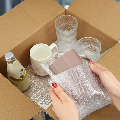 Clear Bubble Out Bags, 4 x 5.5 Inches. 500 Pack Self Seal Bubble Pouches. Polyethylene Clear Bubble Bags for Packing. Waterproof Clear Bubble Out Pouches for Fragile Things