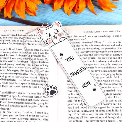 Cat Lover Gifts for Women Cute, Book Accessories, Cat Bookmark, Gag Christmas Gifts for Coworkers, Cat Mom Gifts, Cat Gifts f or Cat Lovers, Girls Stocking Stuffers, Bookish Items