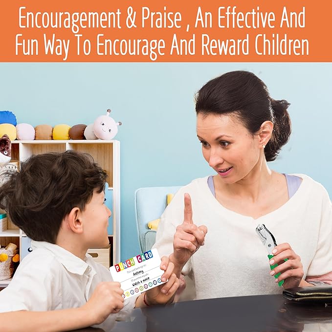 332 PCS Punch Cards, Incentive Reward Card Student Awards Loyalty Cards for Business, Classroom, Kids Behavior, Students, Teachers, 3.5” x 2”