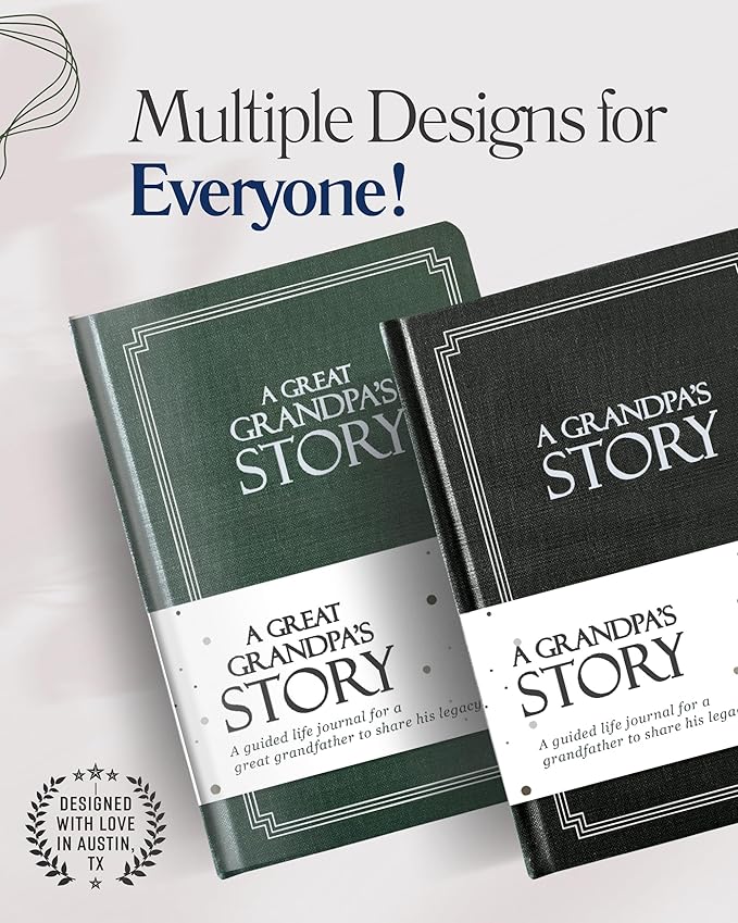 Dad's Life Story Journal (Hardcover): A Meaningful Keepsake for Dad to Share His Journey and Memories, Book Includes 250+ Prompt Questions, Sentimental Gifts for Father's Day, Birthday & Christmas