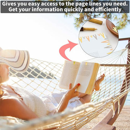 Diymood 3 Boxes Metal Bookmarkers Book Darts Tin Stainless Line Markers Book Darts Line Book Markers for Students Best Gift for All Types of Readers, 12 Per Box (Silver, Gold, Rose Gold)