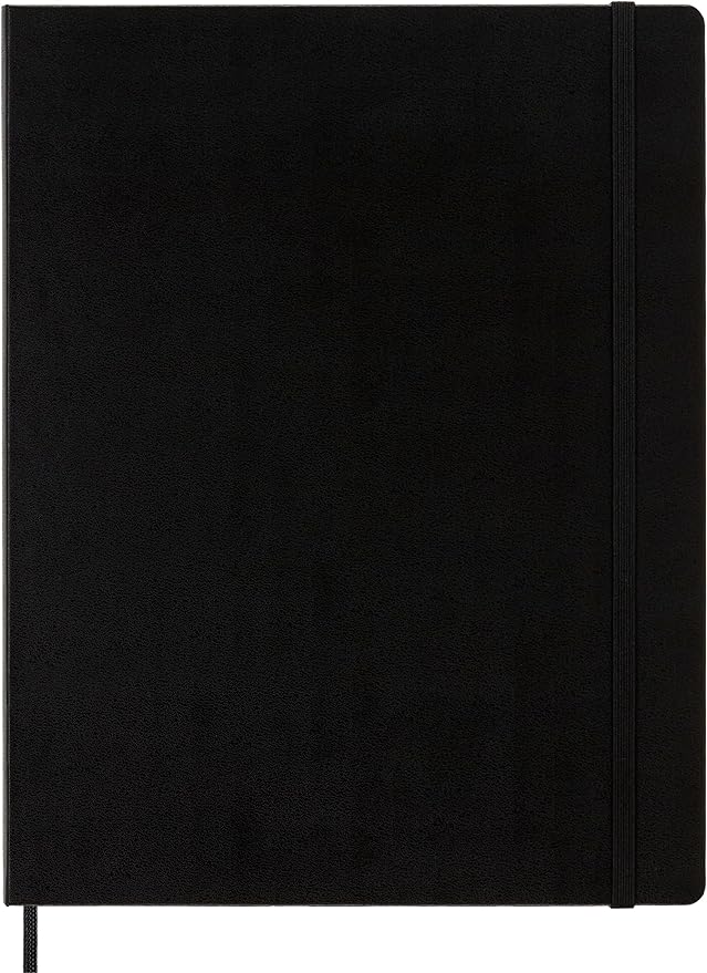 Moleskine Classic Notebook, Hard Cover, XXL (8.5" x 11") Ruled/Lined, Black, 192 Pages