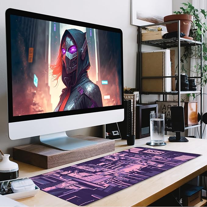 Large Mouse Pad, Desk Mat Large Office Desk Pad, Mouse Pad Gaming, Durable Waterproof Non-Slip Base Long XXL Large Gamer Mouse Pad for Home Office Gaming Work, Kyoto