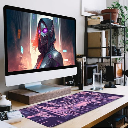Large Mouse Pad, Desk Mat Large Office Desk Pad, Mouse Pad Gaming, Durable Waterproof Non-Slip Base Long XXL Large Gamer Mouse Pad for Home Office Gaming Work, Kyoto