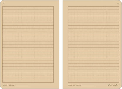 Rite in the Rain Weatherproof Stapled Notebook, 4 5/8" x 7", Tan Cover, Universal Pattern, 3 Pack (No. 971TFX)