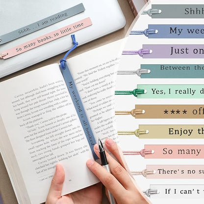 10 Pcs Leather Bookmarks for Book Lover Gifts for Women Pastel Leather Bookmarks for Women Book Lovers Coworker Teens Birthdays Gifts Book Lover Club Teacher Gifts