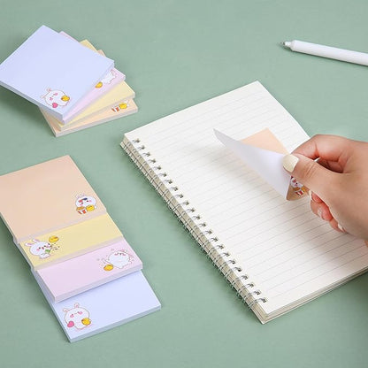 Mr. Pen- Sticky Notes, 3”x3”, 8 Pads, 400 Sheets, Cute Rabbit Sticky Notes, Sticky Pads Sticky Notes Aesthetic, Colorful Sticky Notes Bulk Sticky Notes Cute Sticky Notes for Women